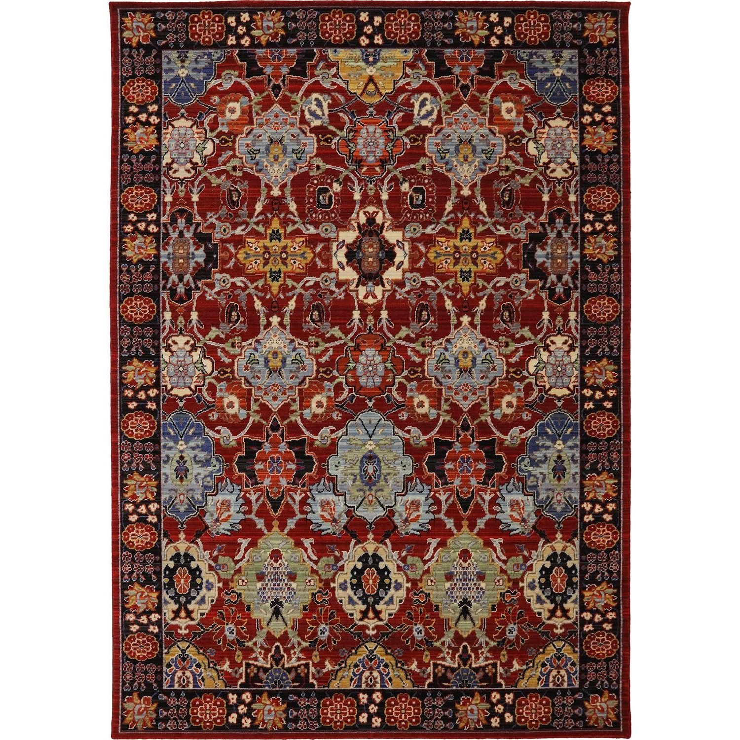 Karastan Rugs Bravado RG817 147 117152 9'9x12'8 Mahir Red Rug Dunk